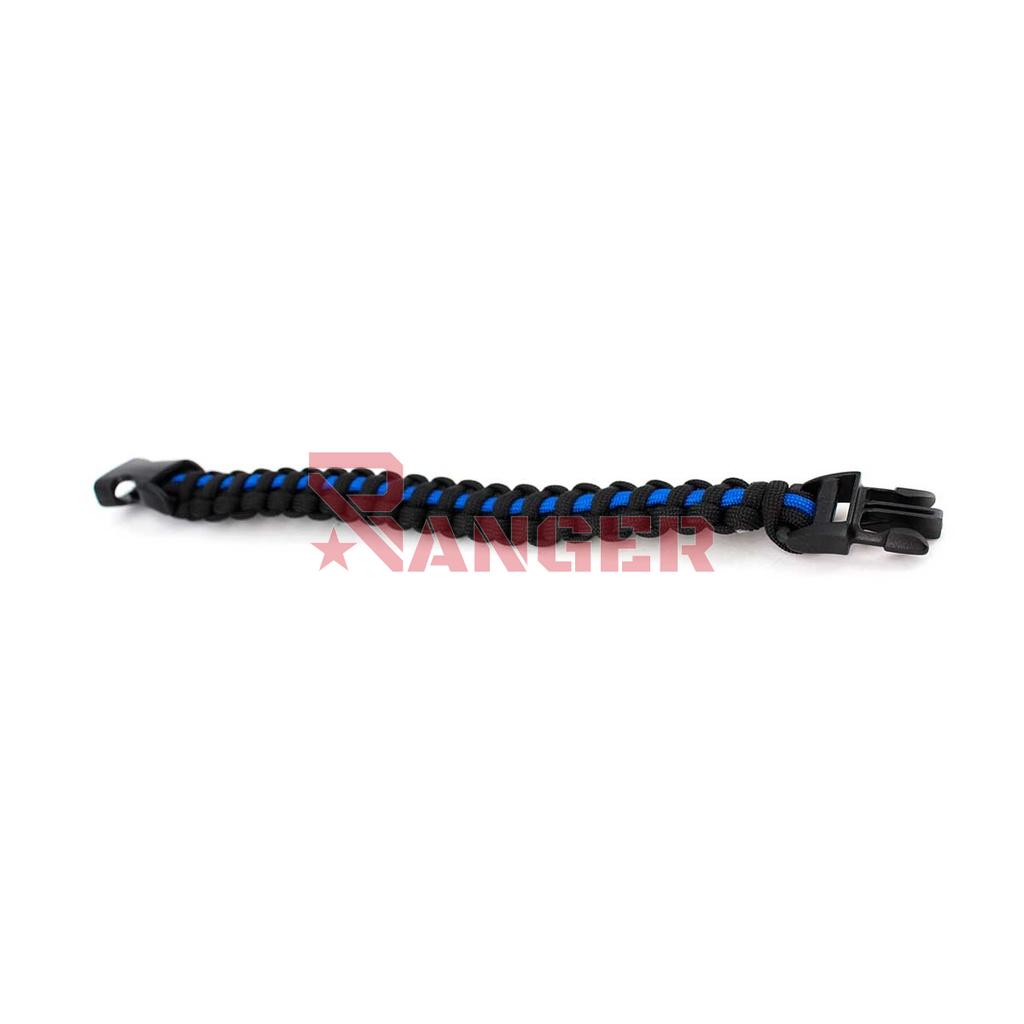PULSERA PARACORD NEGRA CELESTE