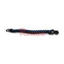 PULSERA PARACORD NEGRA CELESTE