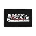 PARCHE PVC IMMORTAL WARRIOR NEGRO-BLANCO
