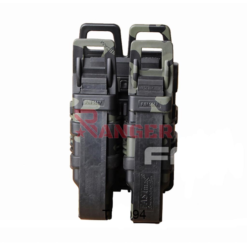 POUCH CARGADOR RIGIDO FMA M4/PISTOLA DOBLE MULTICAM BLACK