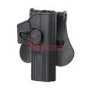 FUNDA PISTOLA RIGIDA AMOMAX GLOCK 17 NEGRA