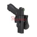 FUNDA PISTOLA RIGIDA AMOMAX GLOCK 17 NEGRA