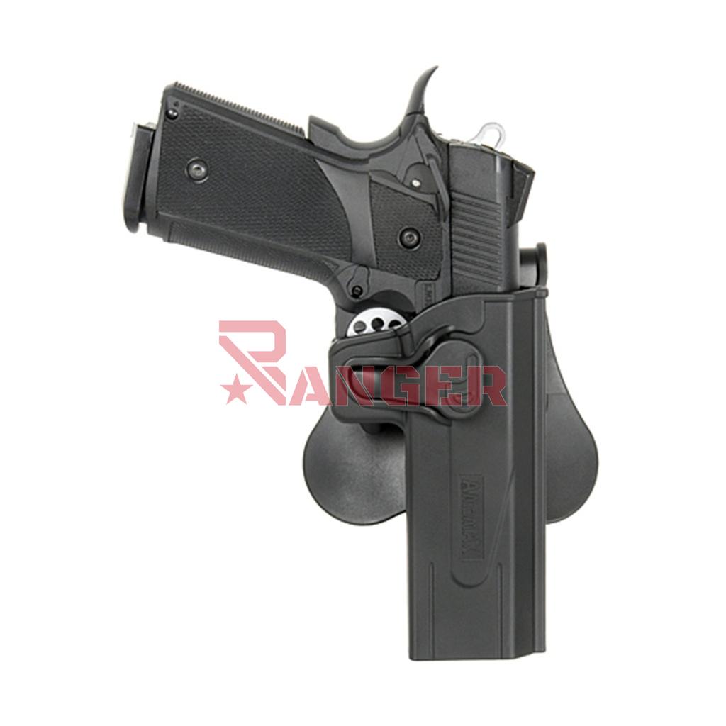 FUNDA PISTOLA RIGIDA AMOMAX HI-CAPA NEGRA