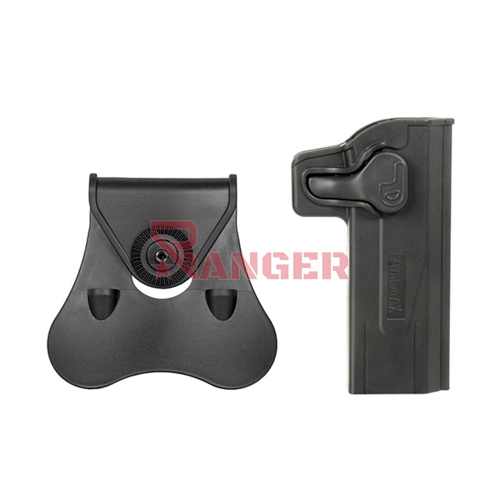 FUNDA PISTOLA RIGIDA AMOMAX HI-CAPA NEGRA