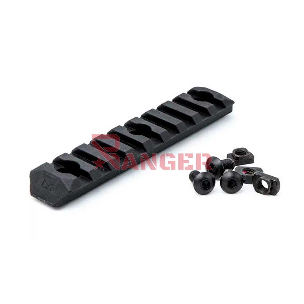 RAIL REFORZADO M-LOK PTS 9 SLOTS NEGRO