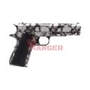 PISTOLA AW CUSTOM 1911 NE2101CALAVERAS FULL METAL NEGRA-BLANCA