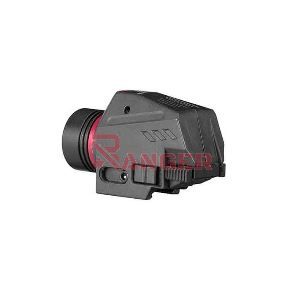 LINTERNA TACTICA C/LASER ROJO SD129 NEGRA
