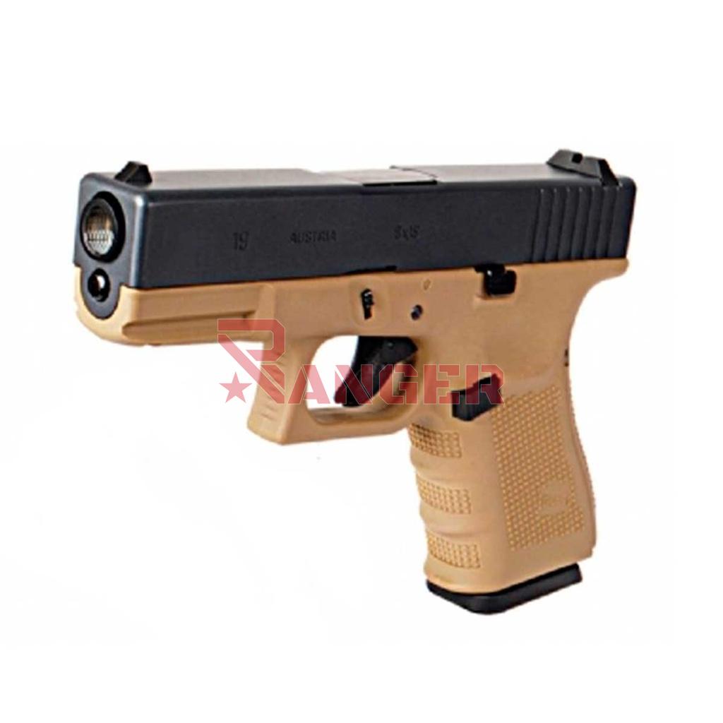 PISTOLA WE G19 V4 FULL METAL TAN