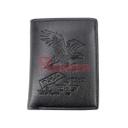 CARTERA PIEL LATERAL AGUILA NEGRA