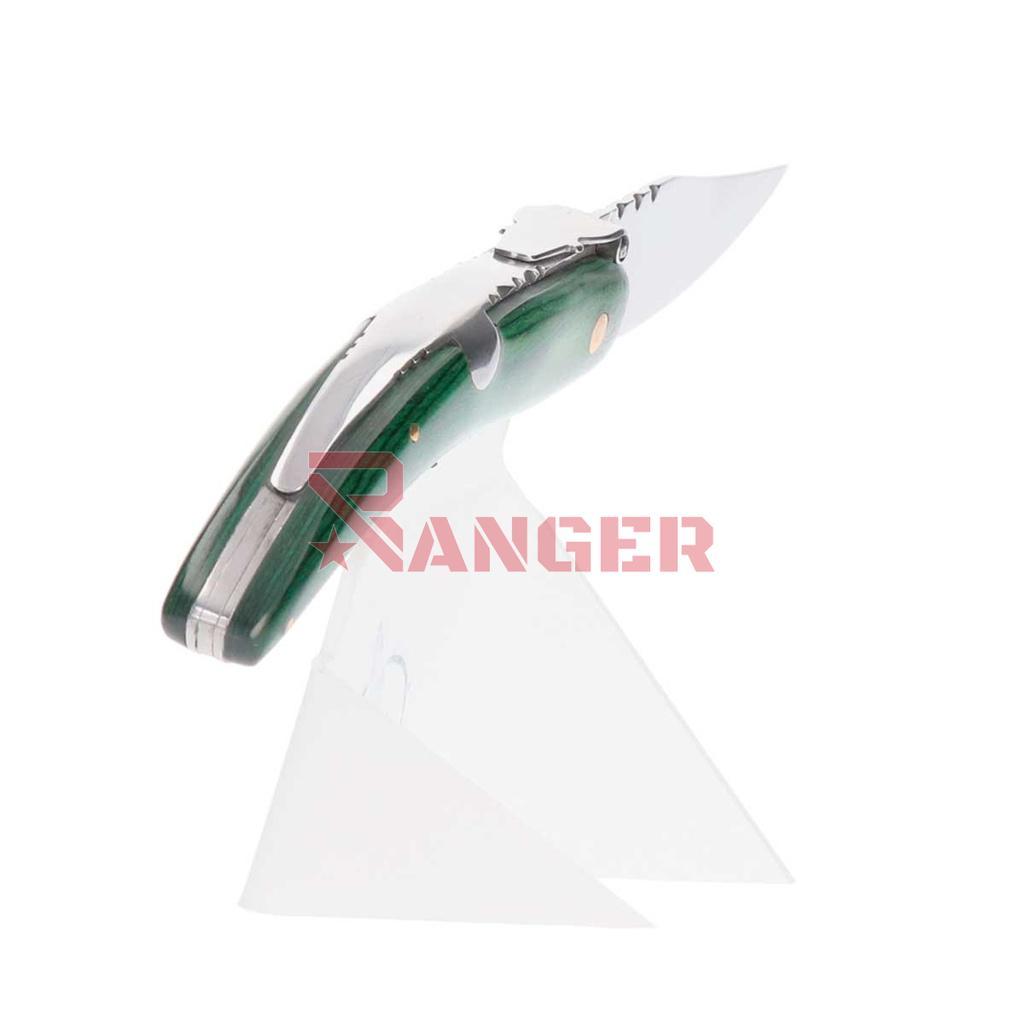 NAVAJA PALANQUILLA 8.6 CM MADERA VERDE