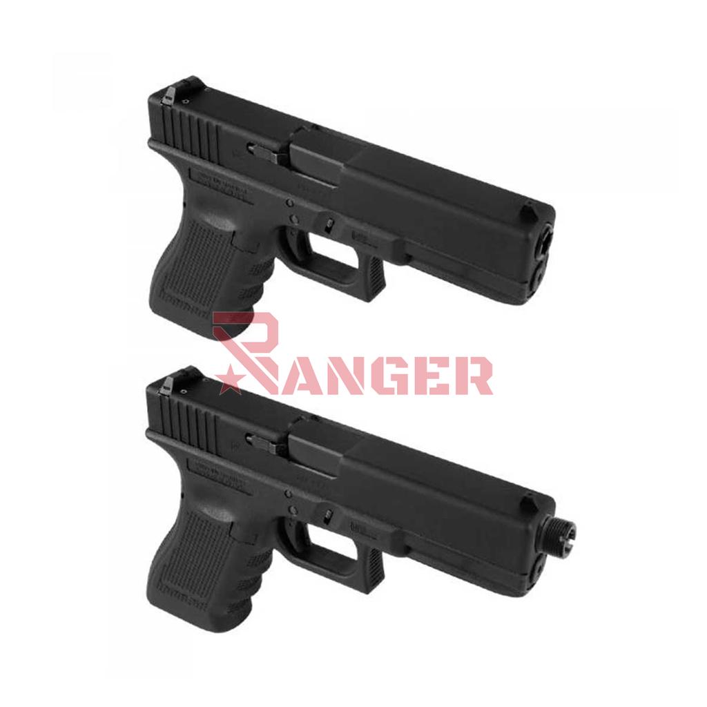 CAÑON EXTERNO ROSCADO LAYLAX/NINE BALL GLOCK 17 UMAREX NON RECOILING NEGRO