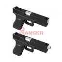 CAÑON EXTERNO ROSCADO LAYLAX/NINE BALL GLOCK 17 UMAREX NON RECOILING PLATA