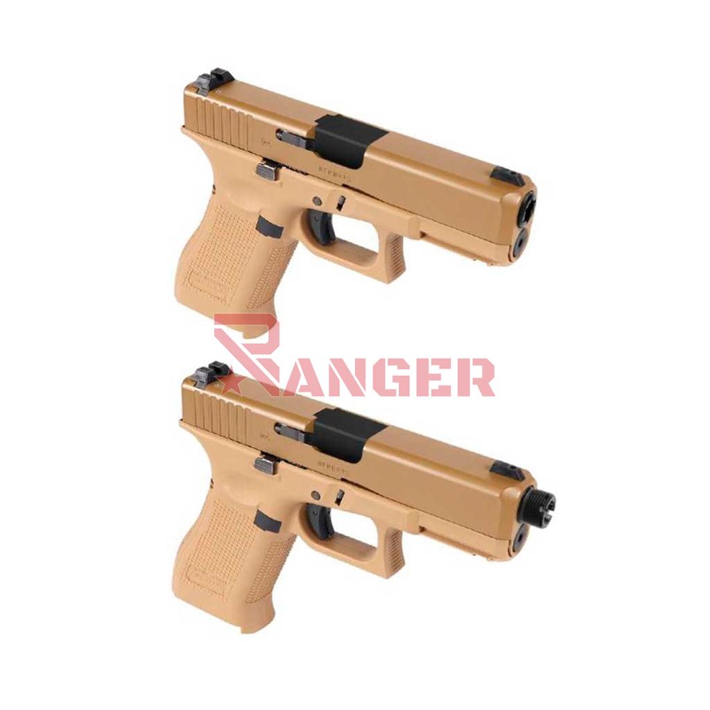 CAÑON EXTERNO ROSCADO LAYLAX/NINE BALL GLOCK 19X UMAREX NON RECOILING NEGRO