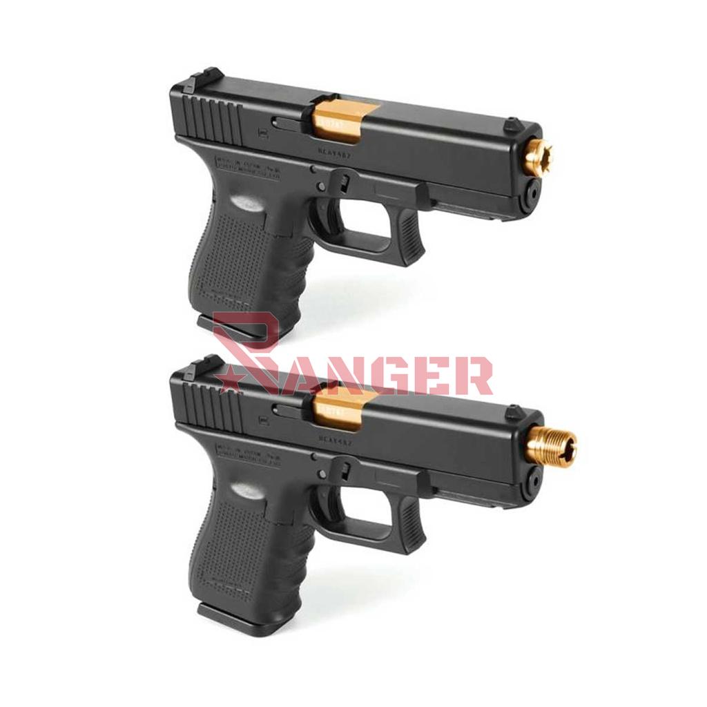 CAÑON EXTERNO ROSCADO LAYLAX/NINE BALL NON RECOIL GLOCK 19 DORADO