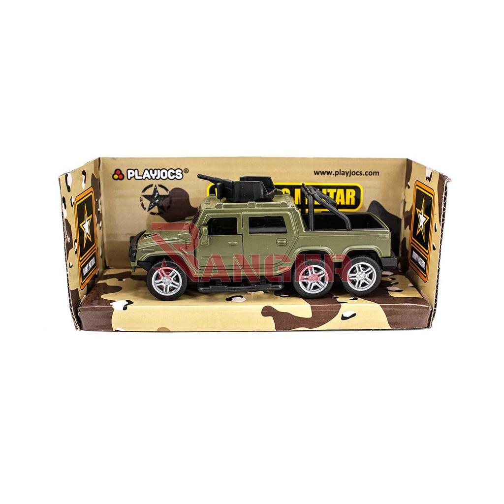 VEHICULO MILITAR 6 RUEDAS VERDE/TAN