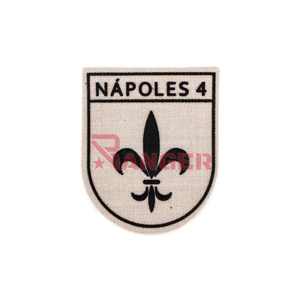 PARCHE BRIPAC NAPOLES 4 1ª BANDERA C/VELCRO TAN