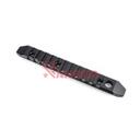 RAIL METAL 11 HUECOS M-LOK/KEYMOD ALUMINIO NEGRO