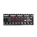 RAIL METAL 5 HUECOS M-LOK/KEYMOD ALUMINIO NEGRO
