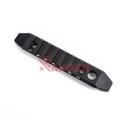 RAIL METAL 7 HUECOS M-LOK/KEYMOD ALUMINIO NEGRO