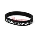 PULSERA GOMA LEGION ESPAÑOLA NEGRA