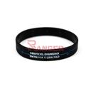 PULSERA GOMA POLICIA NACIONAL NEGRA