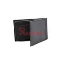 CARTERA PIEL ESCUDO METAL 7HL LATERAL NEGRA