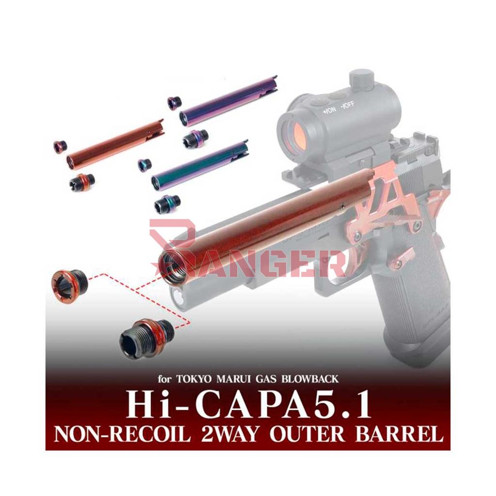 CAÑON EXTERNO LAYLAX/NINE BALL HI-CAPA 5.1 NON RECOIL MORADO MURASAKI PURPLE
