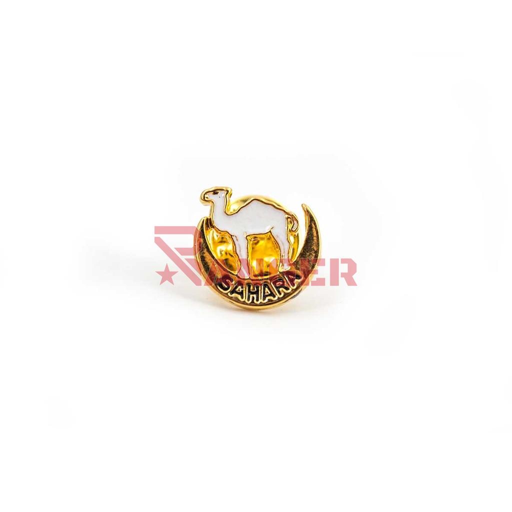 PIN SAHARA CAMELLO MEDIA LUNA BLANCO-DORADO