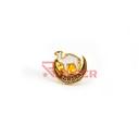 PIN SAHARA CAMELLO MEDIA LUNA BLANCO-DORADO