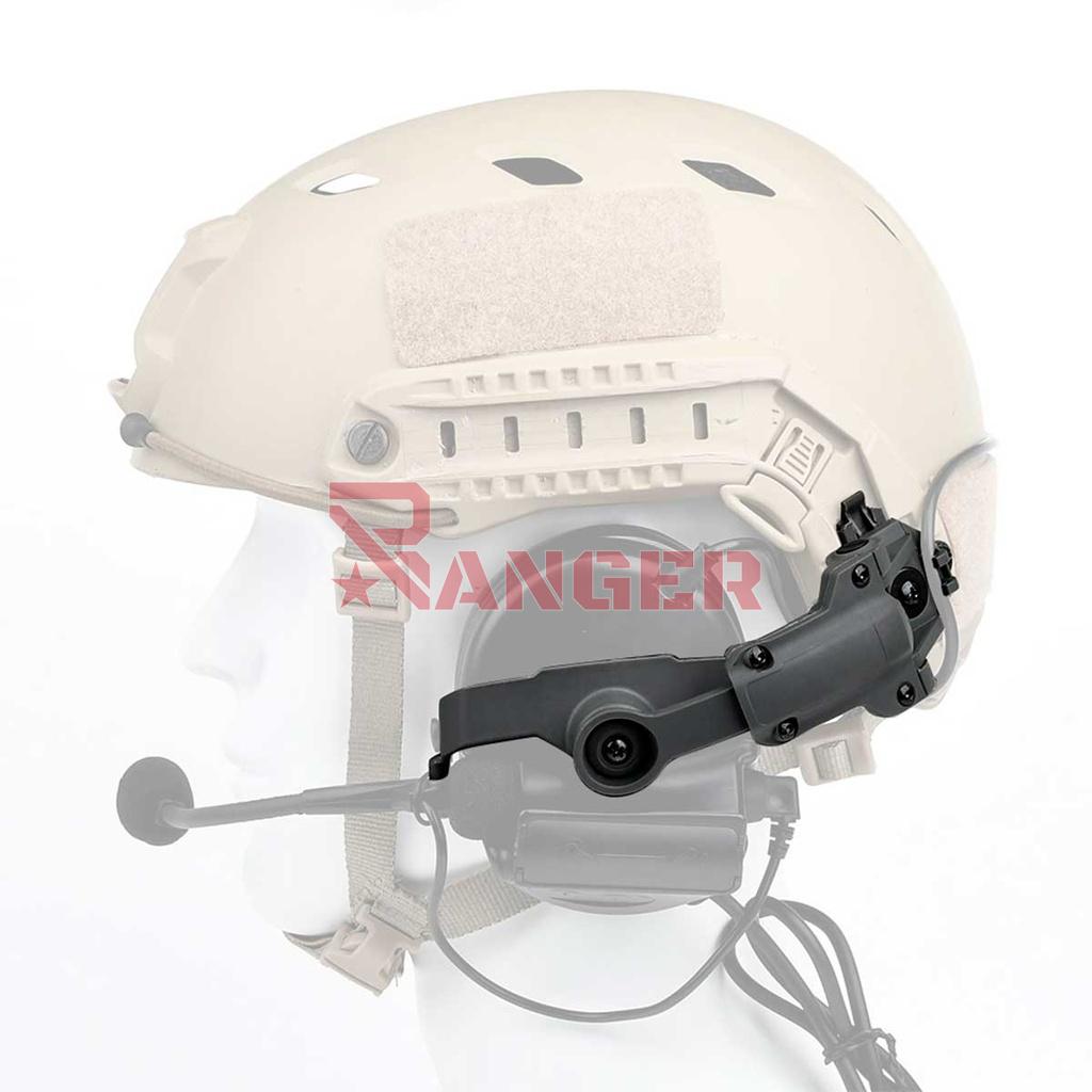 MONTURA AURICULARES PARA CASCO ARC TAC-SKY C/MICRO NEGRO