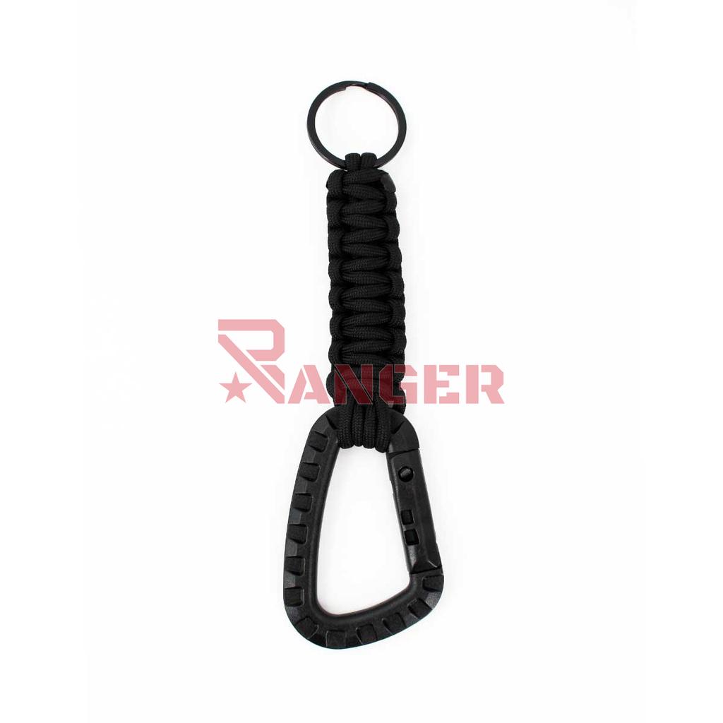 MOSQUETON TACTICO C/PARACORD IMMORTAL NEGRO