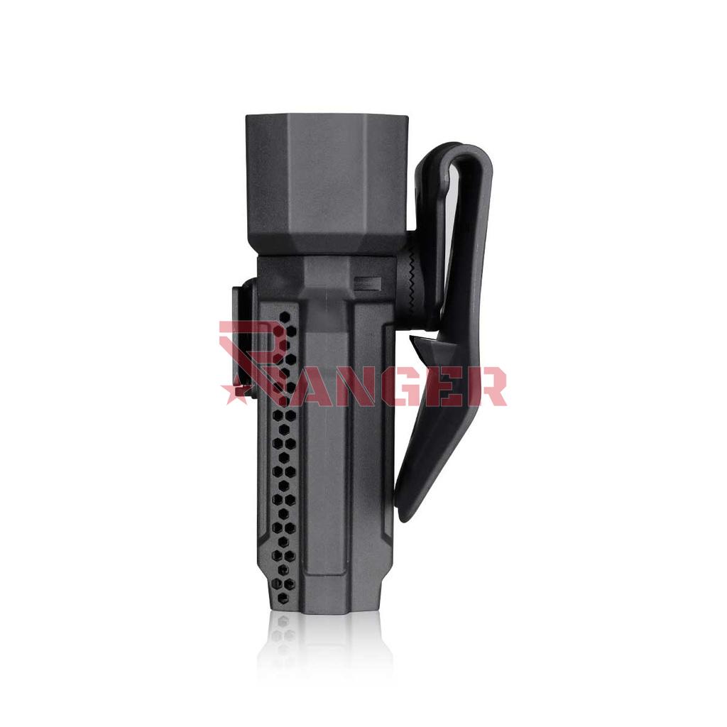 FUNDA PISTOLA RIGIDA AMOMAX CON ADAPTADOR RED DOT NEGRA