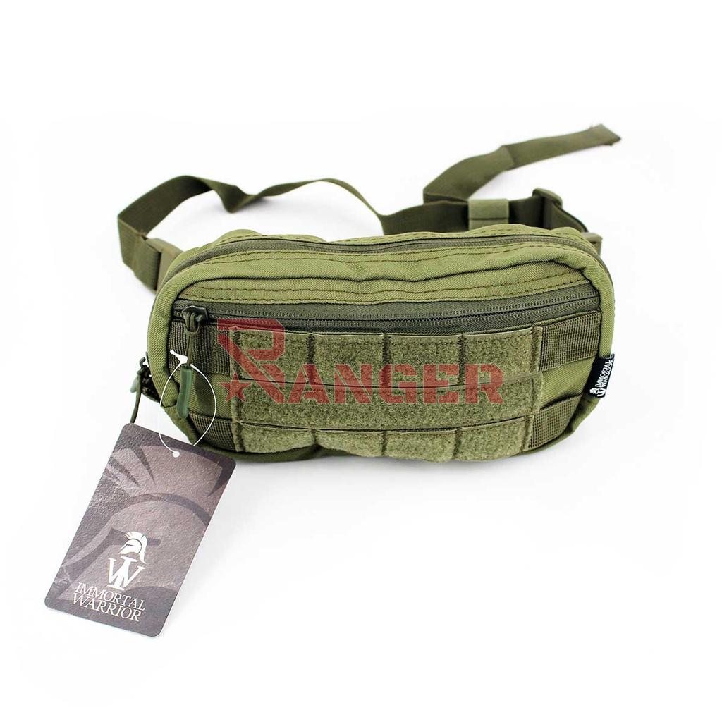 RIÑONERA IMMORTAL MOLLE VELCROS TACTICA VERDE