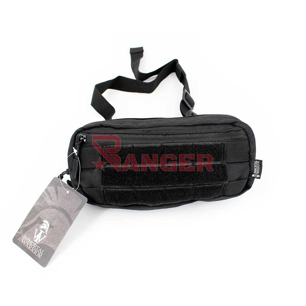 RIÑONERA IMMORTAL MOLLE VELCROS TACTICA NEGRA