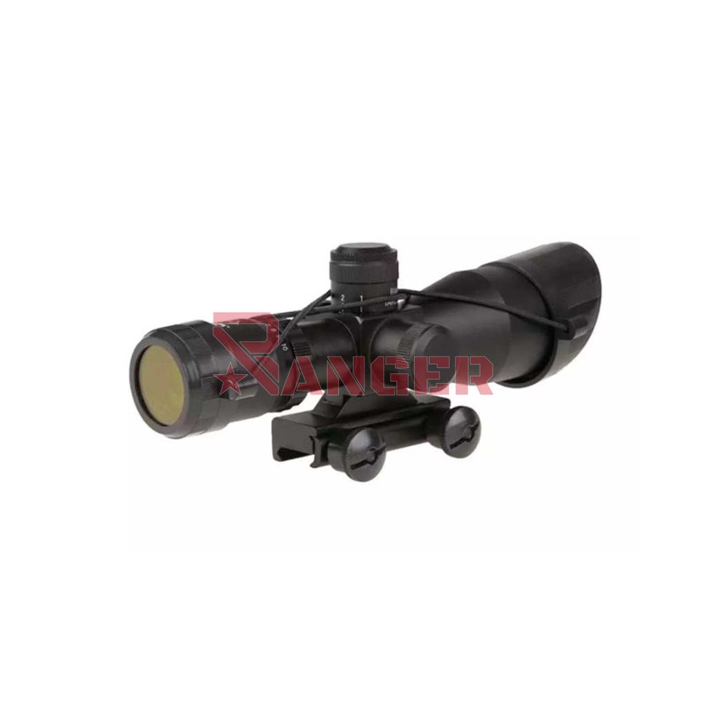 VISOR MAGNIFICADOR THETA OPTICS 2.5-10X40 NEGRO