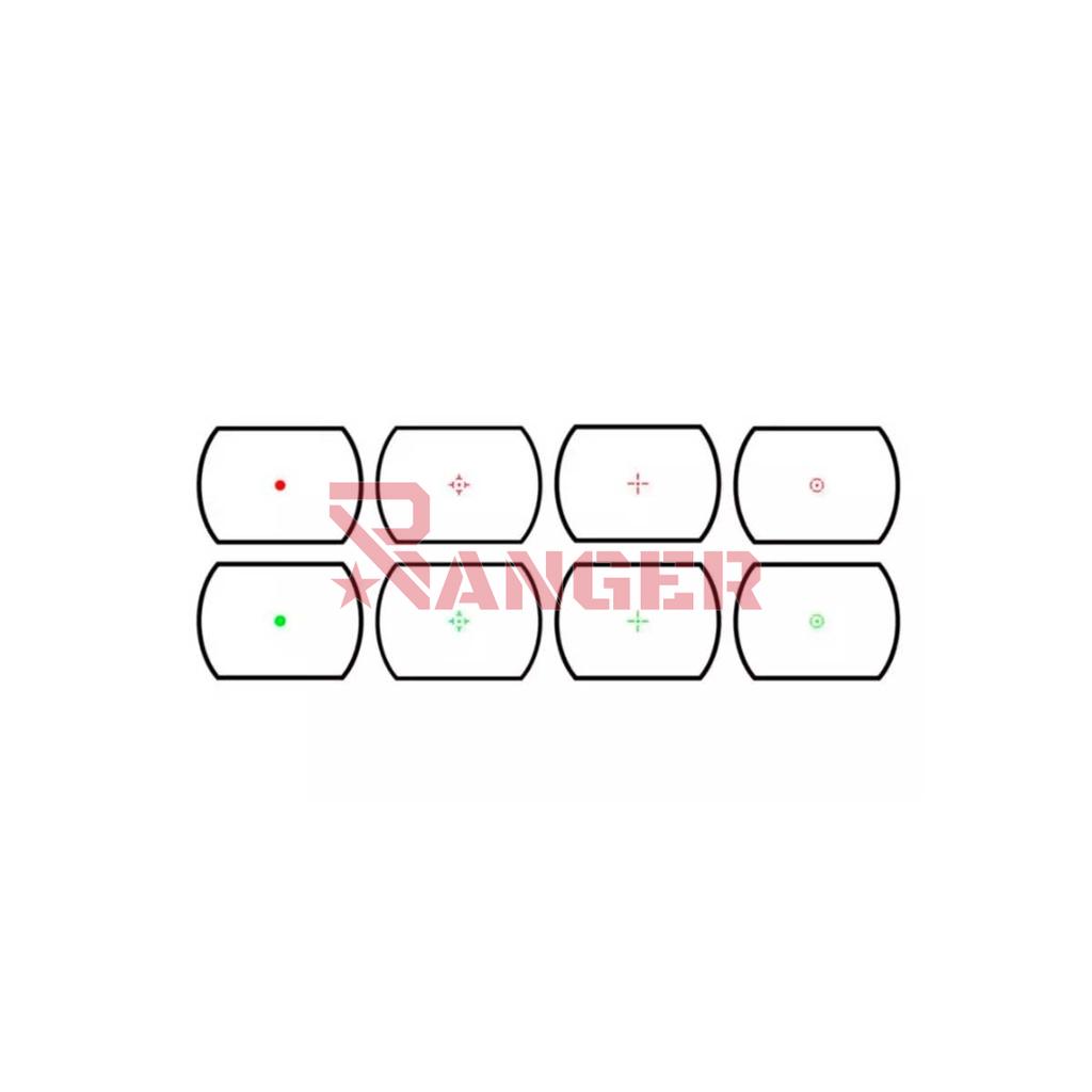 VISOR RED DOT THETA OPTICS 1X40 REFLEX NEGRO