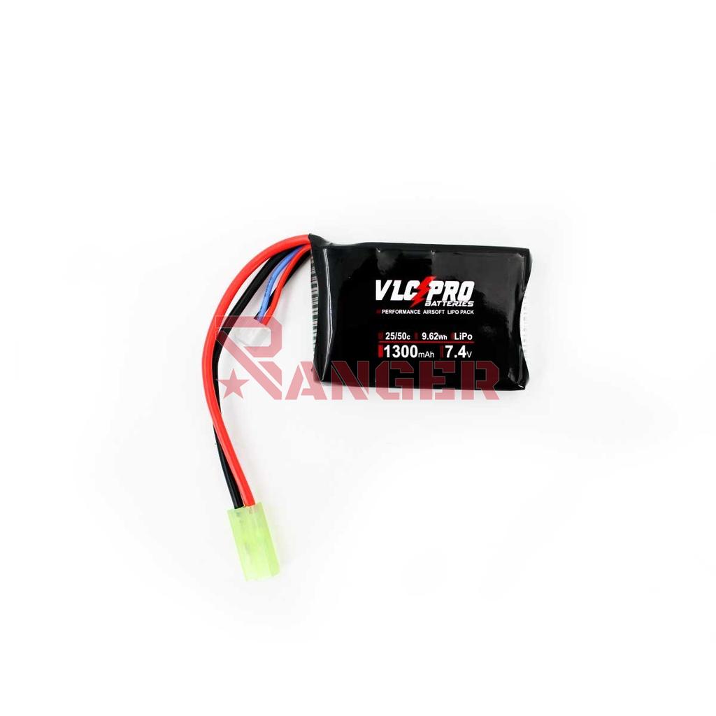 BATERIA VLC PRO LIPO 7.4V 1300MAH 25C/50C 1STICK PEQ. NEGRA
