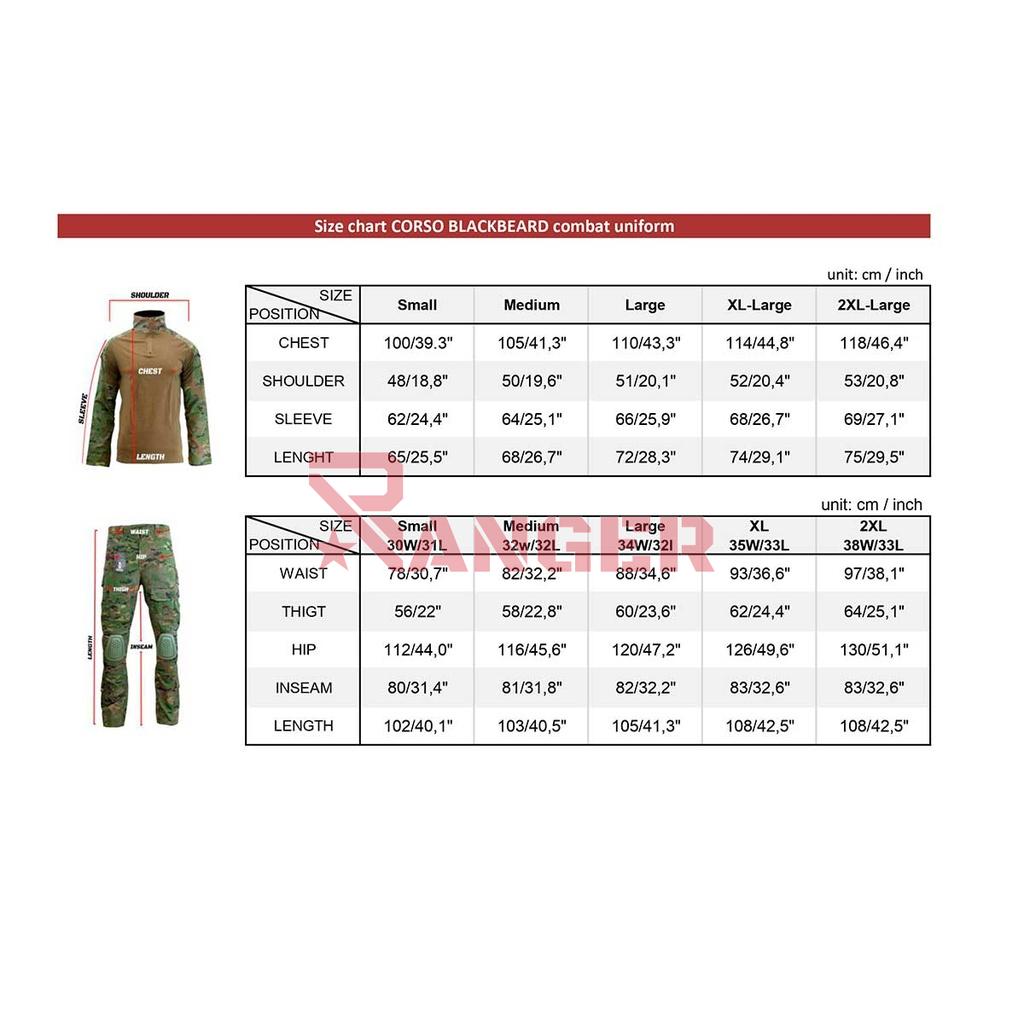TRAJE CORSO BLACKBEARD COMBATE MULTICAM BLACK