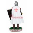 FIGURA TEMPLARI0 ESPADA Y ESCUDO 8 CM NEGRO