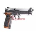 PISTOLA WE M92 SPS FULL METAL PLATA