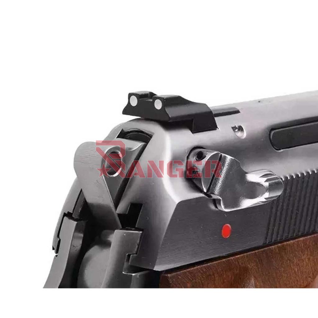 PISTOLA WE M92 SPS FULL METAL PLATA
