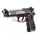 PISTOLA WE M92 SPS FULL METAL NEGRO-PLATA