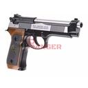 PISTOLA WE M92 SPS FULL METAL NEGRO-PLATA