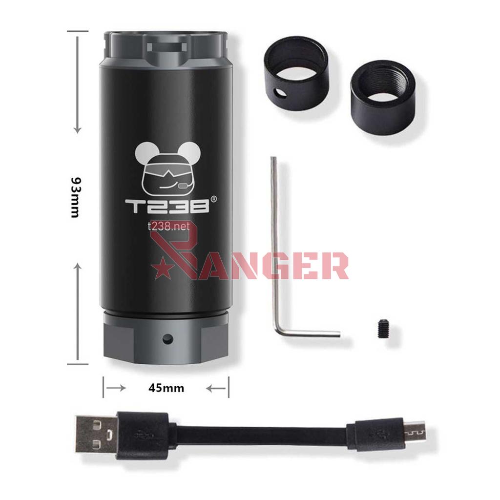 SILENCIADOR TRAZADOR T238 SPITFIRE NEGRO
