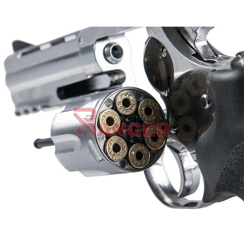 REVOLVER ASG DAN WESSON 715 4" CO2 PLATA