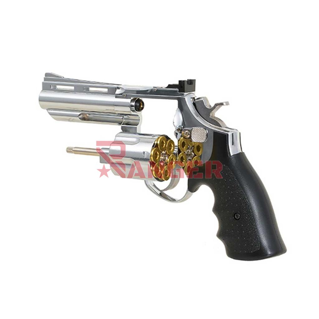 REVOLVER HFC 2.5" HG-132C-1 GAS PLATA