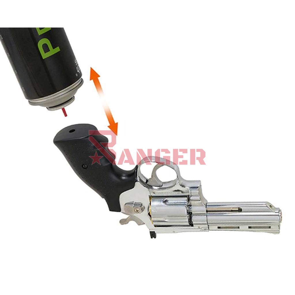 REVOLVER HFC 2.5" HG-132C-1 GAS PLATA