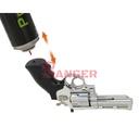 REVOLVER HFC 2.5" HG-132C-1 GAS PLATA