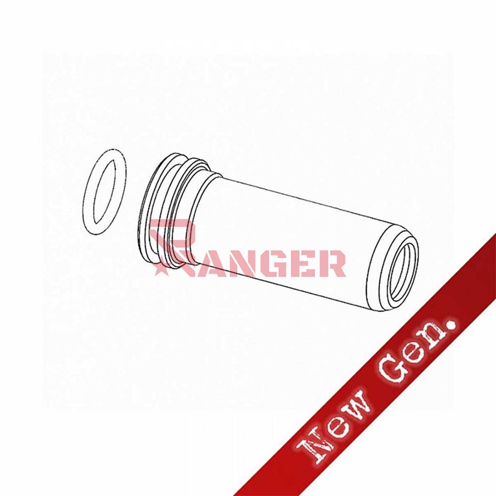 NOZZLE RETRO ARMS 21.3MM ALUMINIO CNC PLATA