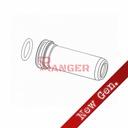 NOZZLE RETRO ARMS 21.3MM ALUMINIO CNC PLATA